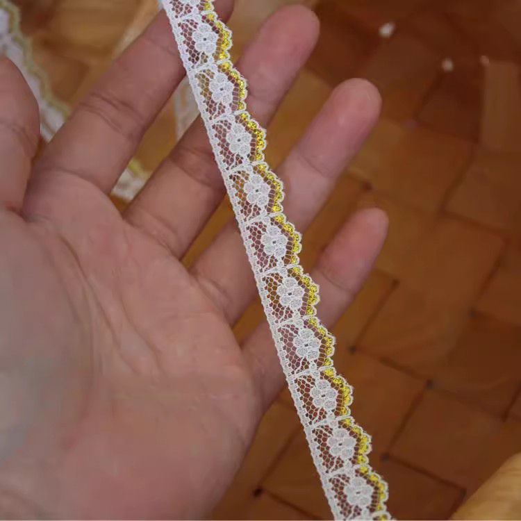 Gold Lace Trim Strap 3 Yards Width 1 cm LT0459
