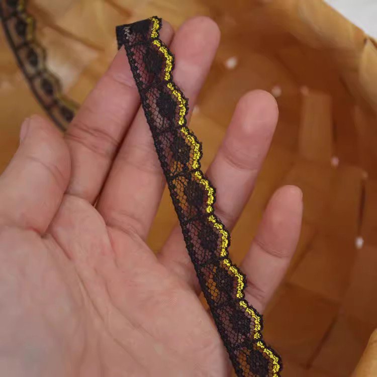 Gold Lace Trim Strap 3 Yards Width 1 cm LT0459