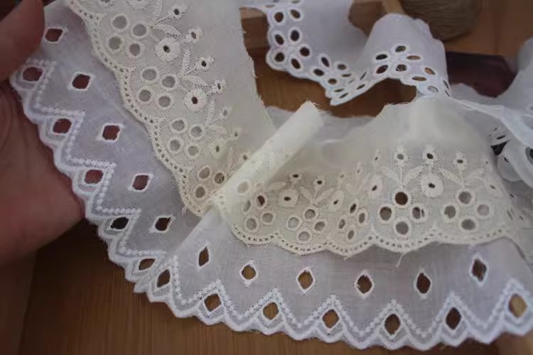 Hem Sewing Eyelet Fabric Width 6-16 cm EF0036-Lace Fabric Shop