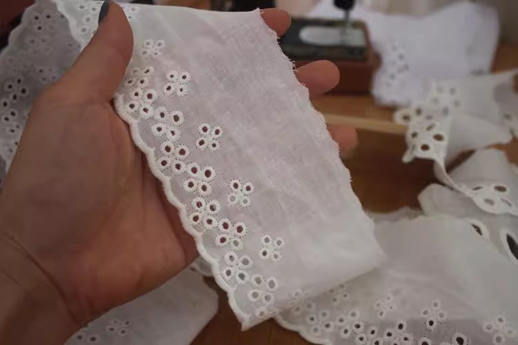 Hem Sewing Eyelet Fabric Width 6-16 cm EF0036-Lace Fabric Shop