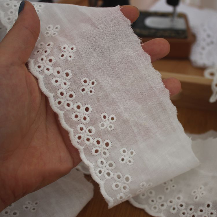 Hem Sewing Eyelet Fabric Width 6-16 cm EF0036-Lace Fabric Shop