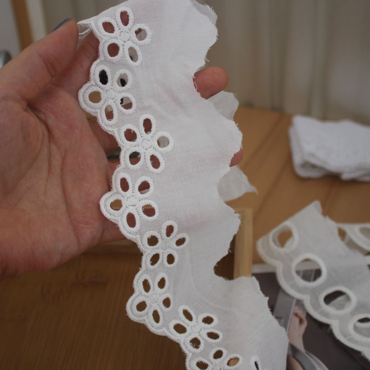 Hem Sewing Eyelet Fabric Width 6-16 cm EF0036-Lace Fabric Shop