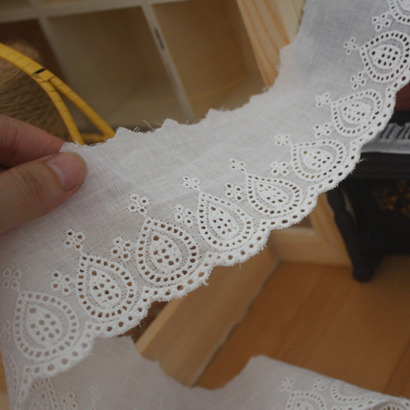 Hollow Eyelet Cuff Fabric Width 5-10 cm EF0049-Lace Fabric Shop