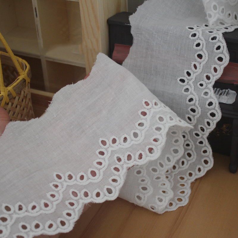 Hollow Eyelet Cuff Fabric Width 5-10 cm EF0049-Lace Fabric Shop