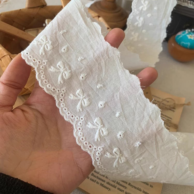 Hollow Sewing Eyelet Fabric Width 6-7 cm EF0080-Lace Fabric Shop