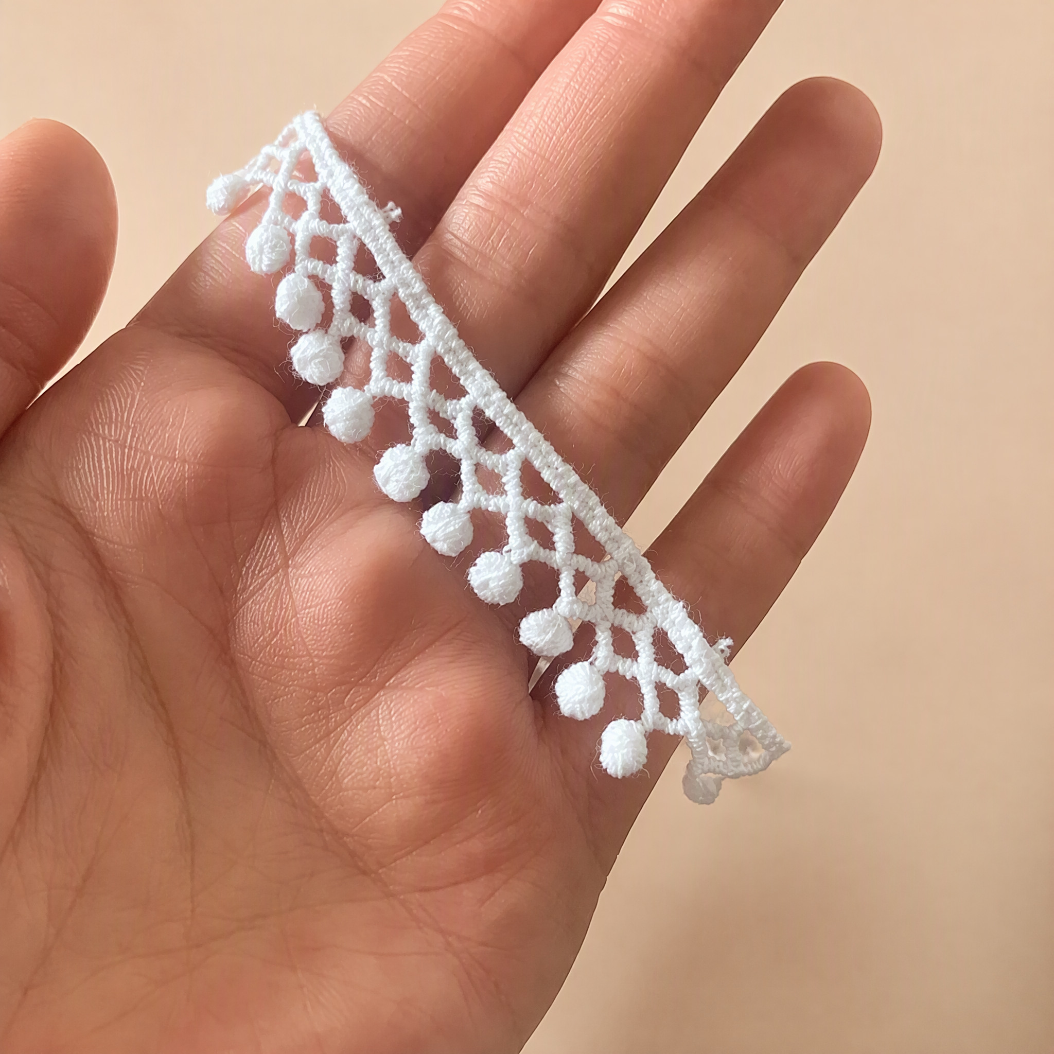 1 Meter Floral Guipure Lace Trim for DIY Crafts Width 1-2 cm LT0027