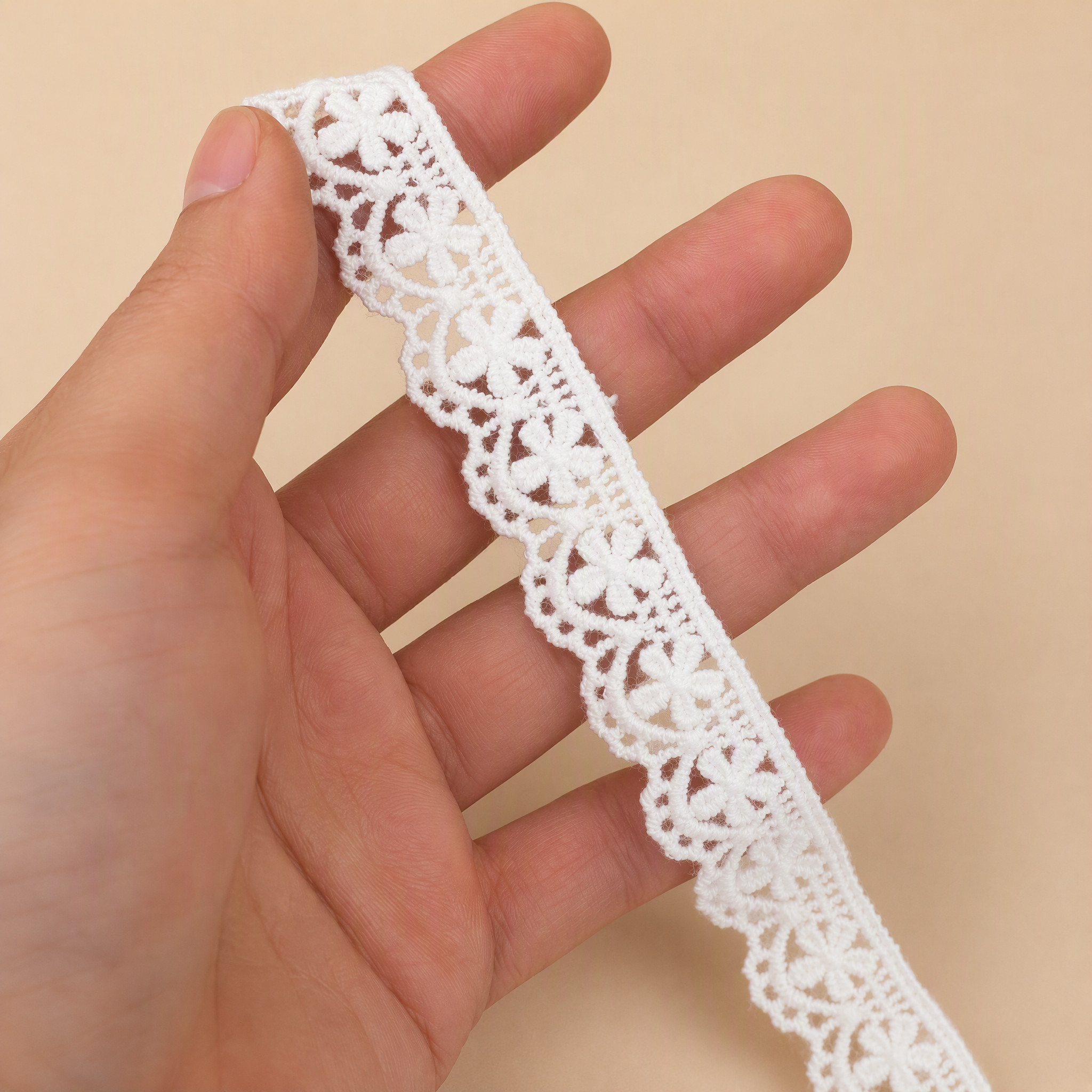 1 Meter Floral Guipure Lace Trim for DIY Crafts Width 1-2 cm LT0027