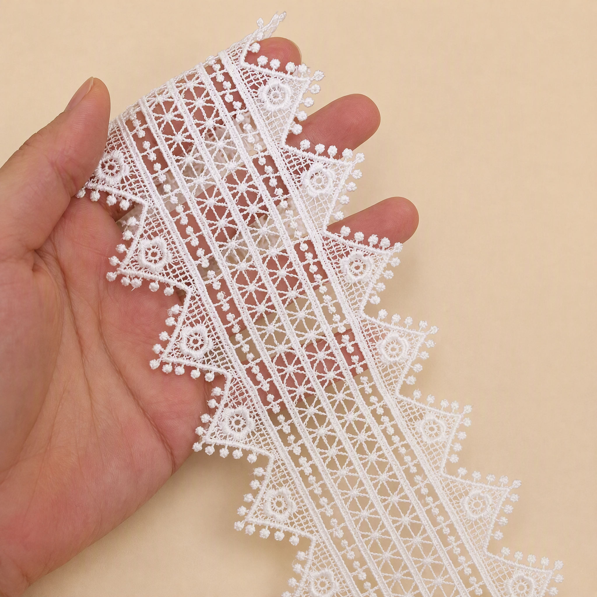 1 Meter Decorative Lace Trim for Wedding Dresses Width 2-7 cm LT0166