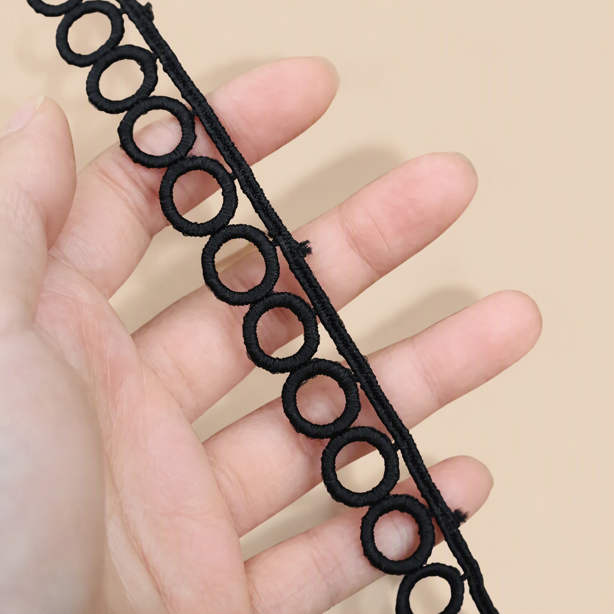 1 Meter Circular Lace Trim for Belt & Shoulder Strap Accessories Width 1-2 cm LT0193