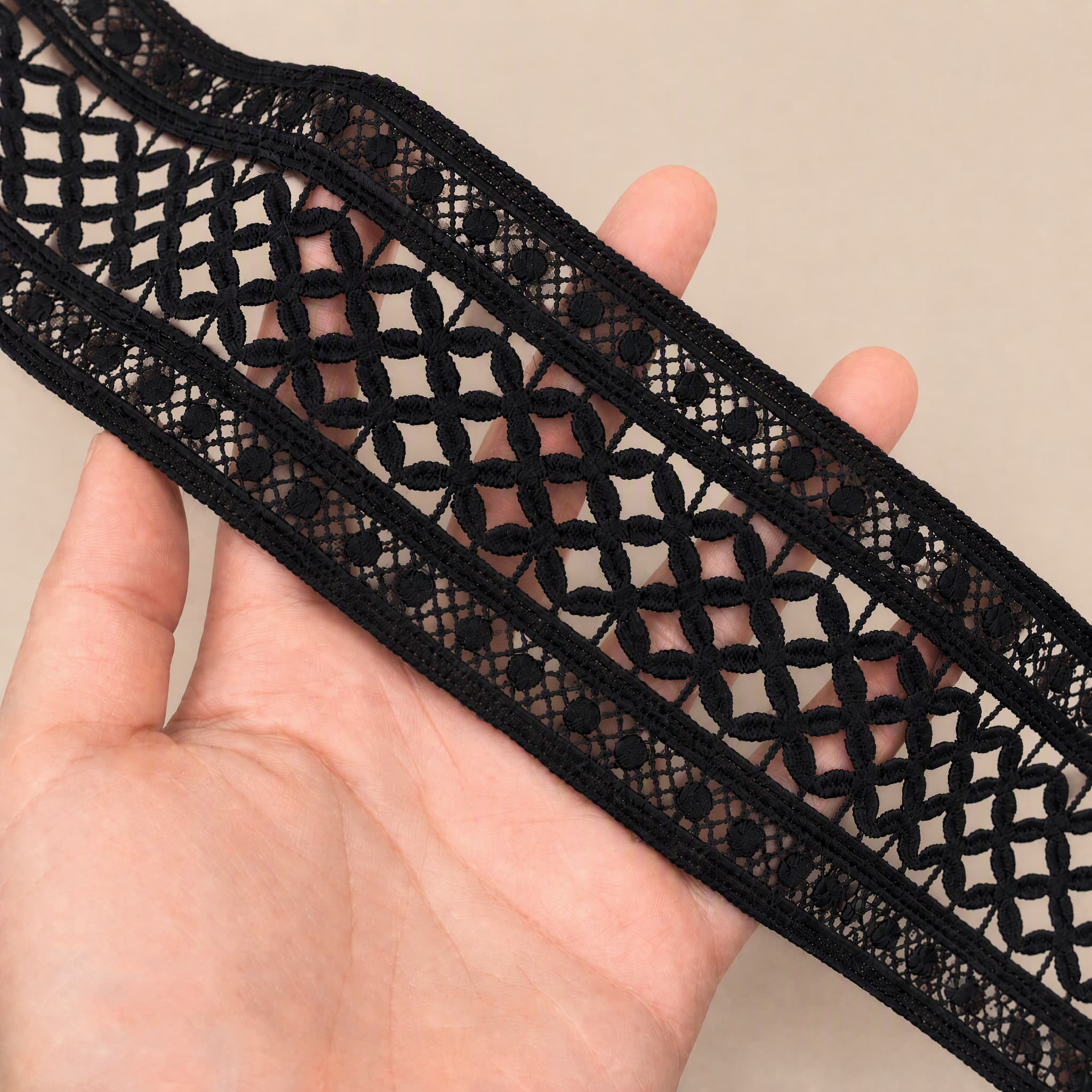 1 Meter Hollow Lace Trim for Garment Embellishment Width 2-6 cm LT0308