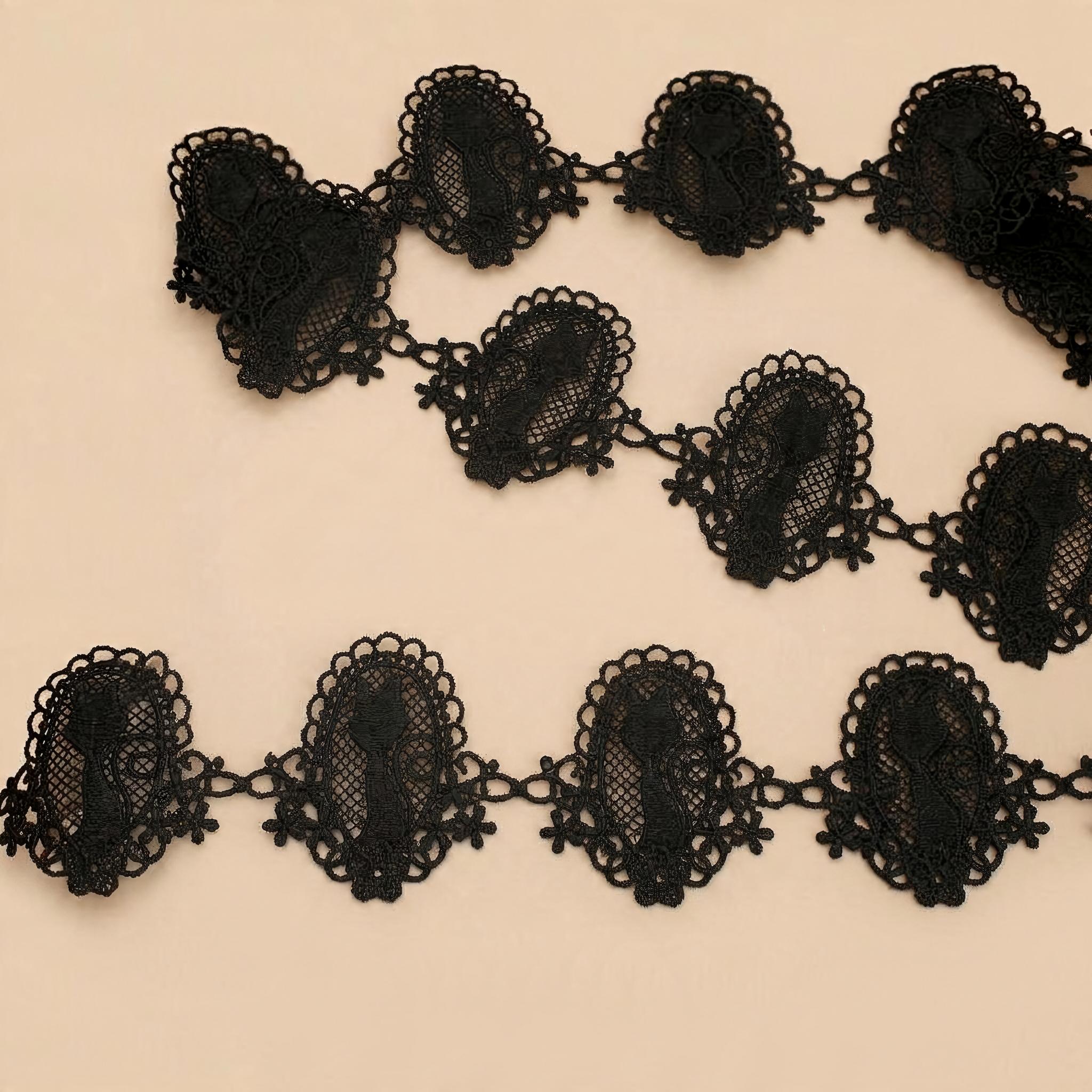 1 Meter Love Guipure Lace Trim for Romantic Garment Details Width 3-5 cm LT0364
