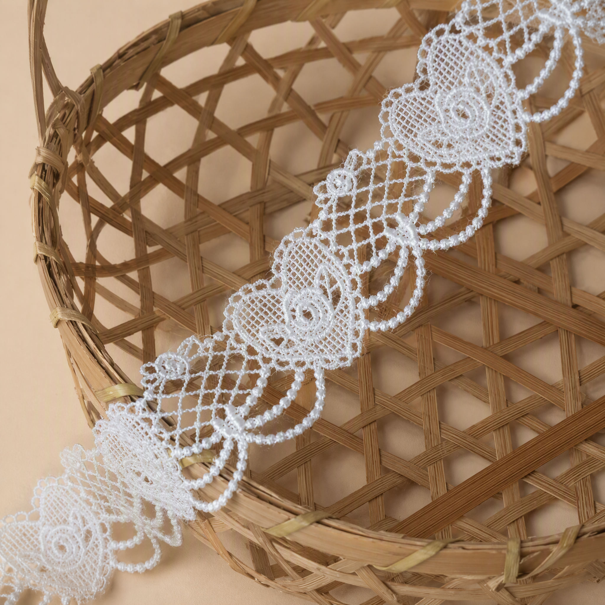 1 Meter Love Guipure Lace Trim for Romantic Garment Details Width 3-5 cm LT0364