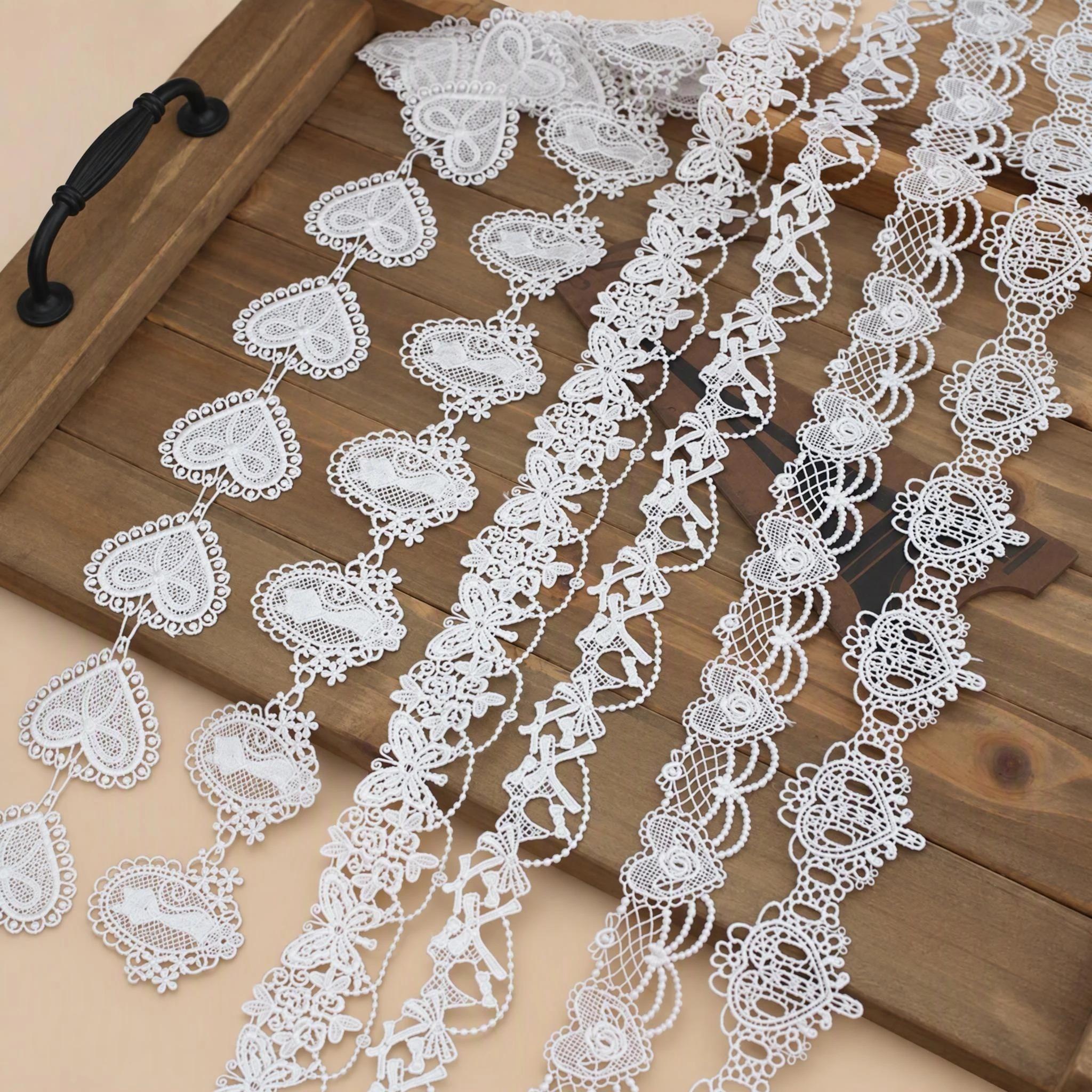 1 Meter Love Guipure Lace Trim for Romantic Garment Details Width 3-5 cm LT0364