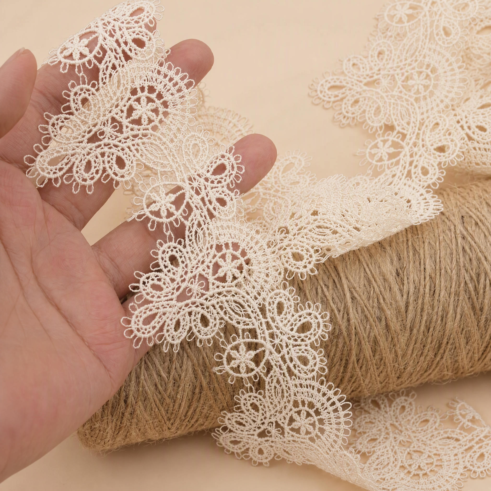 1 Meter Red Lace Trim for Evening Gowns Width 5-6 cm LT0469