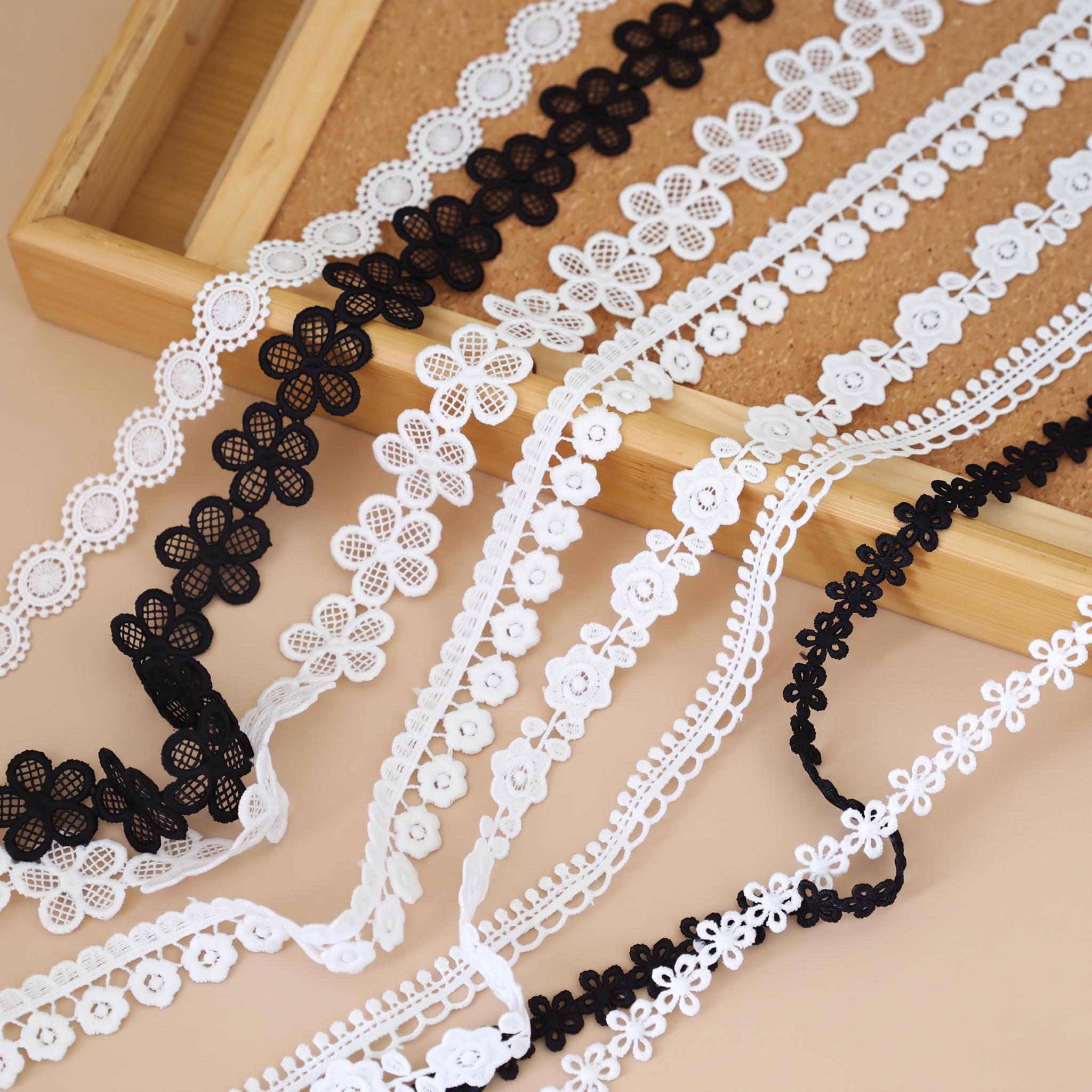 1 Meter Floral Guipure Lace Trim for Sewing Details Width 1-2 cm LT0497