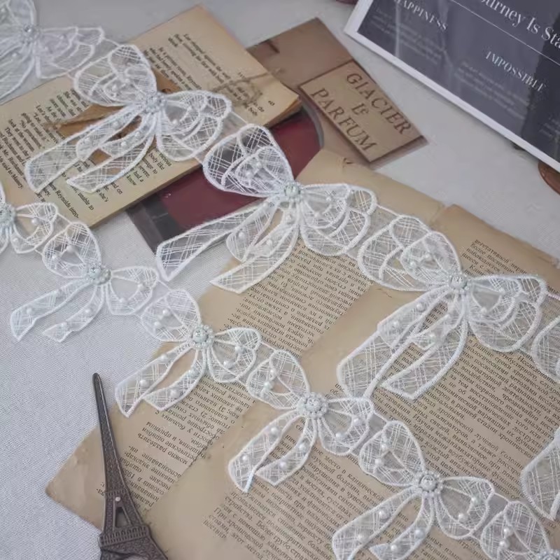 Lace Bow Tie Trims Cloth Decotration BT0126