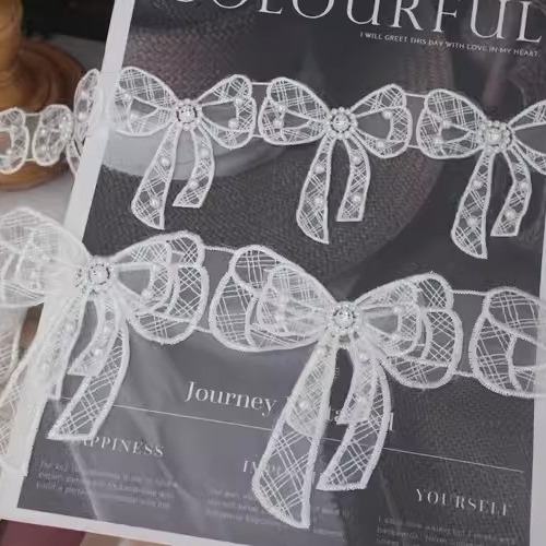 Lace Bow Tie Trims Cloth Decotration BT0126