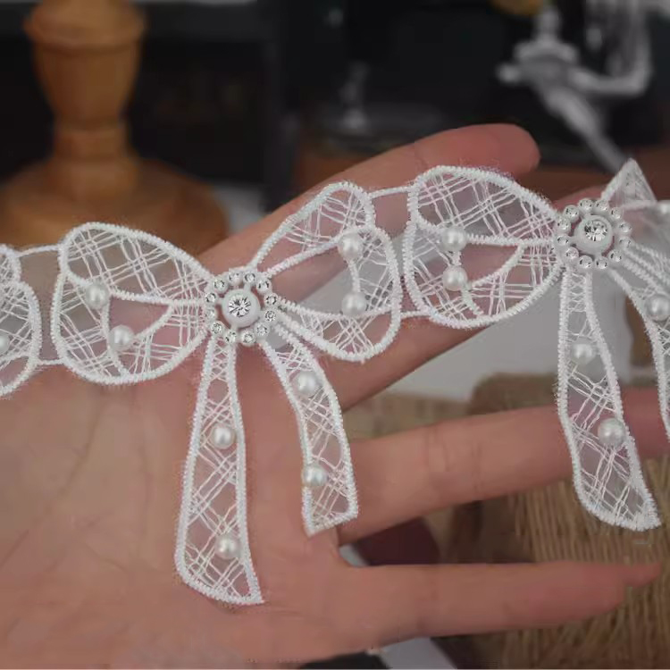 Lace Bow Tie Trims Cloth Decotration BT0126