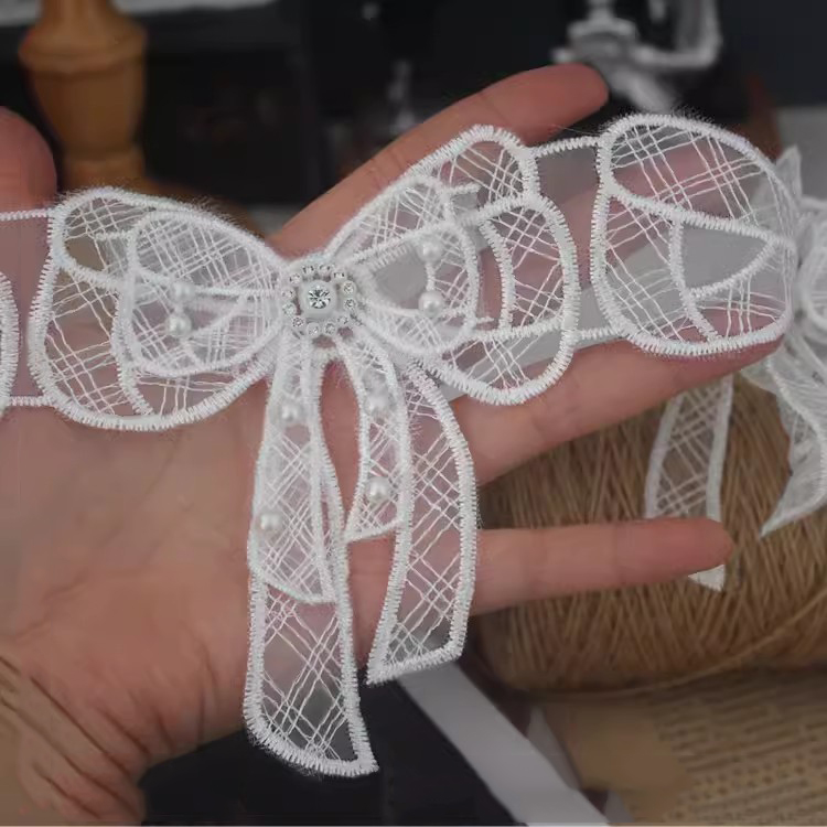 Lace Bow Tie Trims Cloth Decotration BT0126