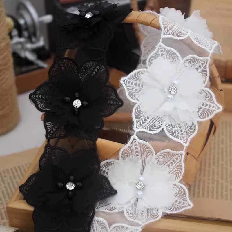 Lace Flower Trim For Cloth Decoration BT0130