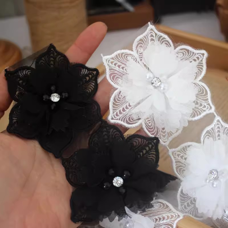 Lace Flower Trim For Cloth Decoration BT0130
