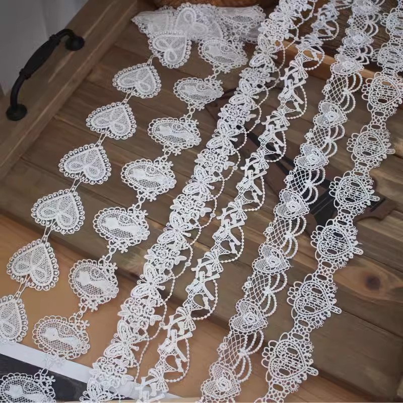 Love Cat Guipure Lace Trim Width 5 cm LT0364-Lace Fabric Shop