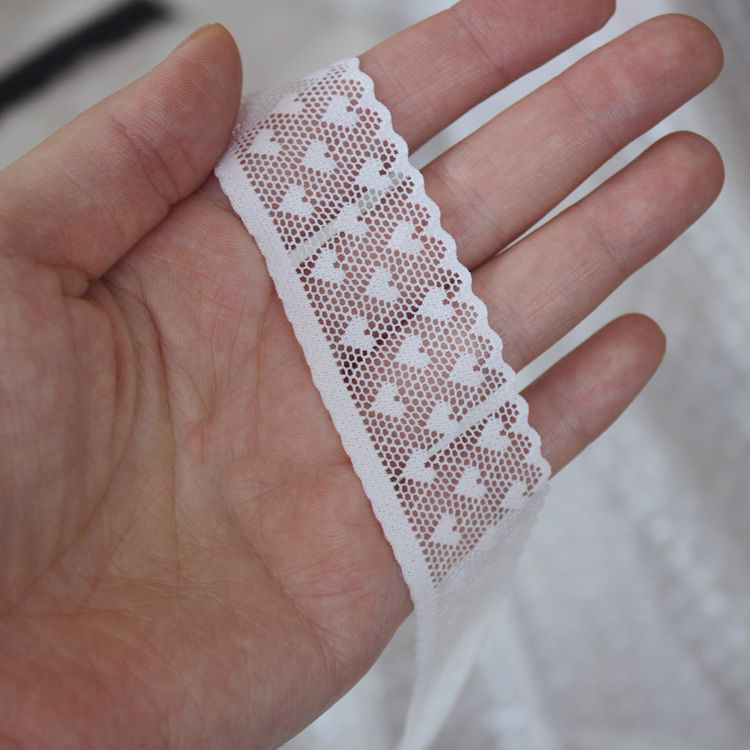 Love Elastic Lace Trimming Fabric 1-2 cm LT0420