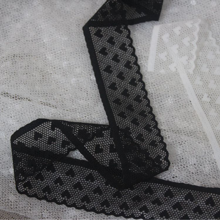 Love Elastic Lace Trimming Fabric 1-2 cm LT0420