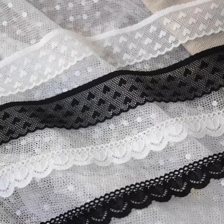 Love Elastic Lace Trimming Fabric 1-2 cm LT0420