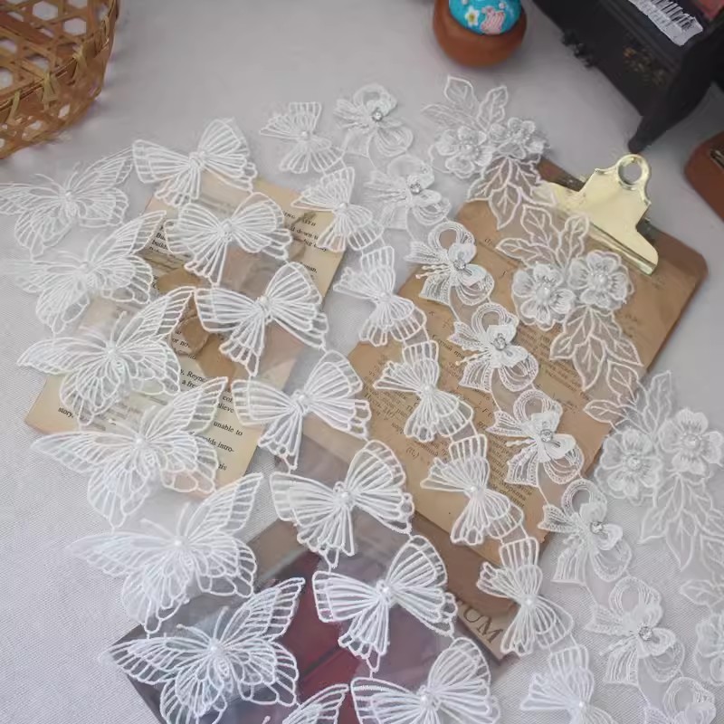 Multilayer Embroidery Beaded Lace Trim Floral BT0113-Lace Fabric Shop