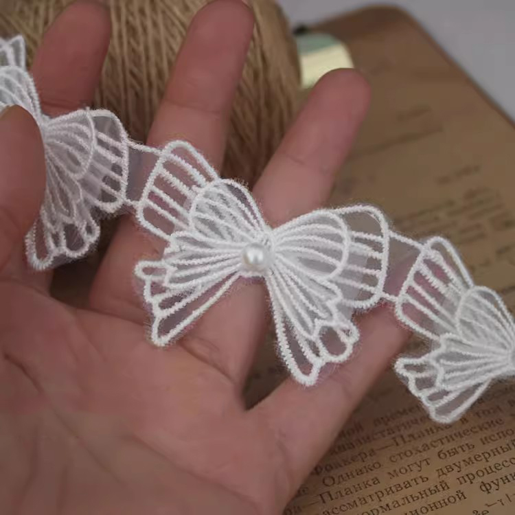 Multilayer Embroidery Beaded Lace Trim Floral BT0113-Lace Fabric Shop