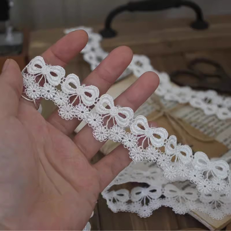 Neckline Bow Tie Lace Trim Width 1-3cm LT0358-Lace Fabric Shop