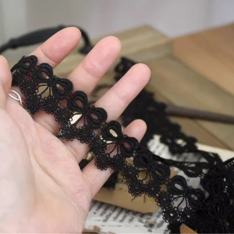 Neckline Bow Tie Lace Trim Width 1-3cm LT0358-Lace Fabric Shop