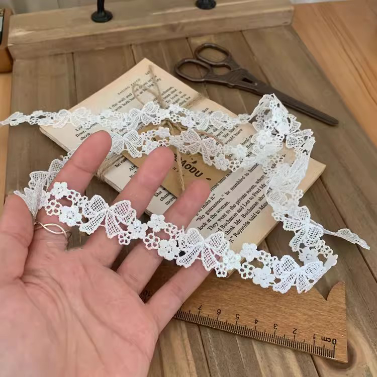 Neckline Bow Tie Lace Trim Width 1-3cm LT0358-Lace Fabric Shop