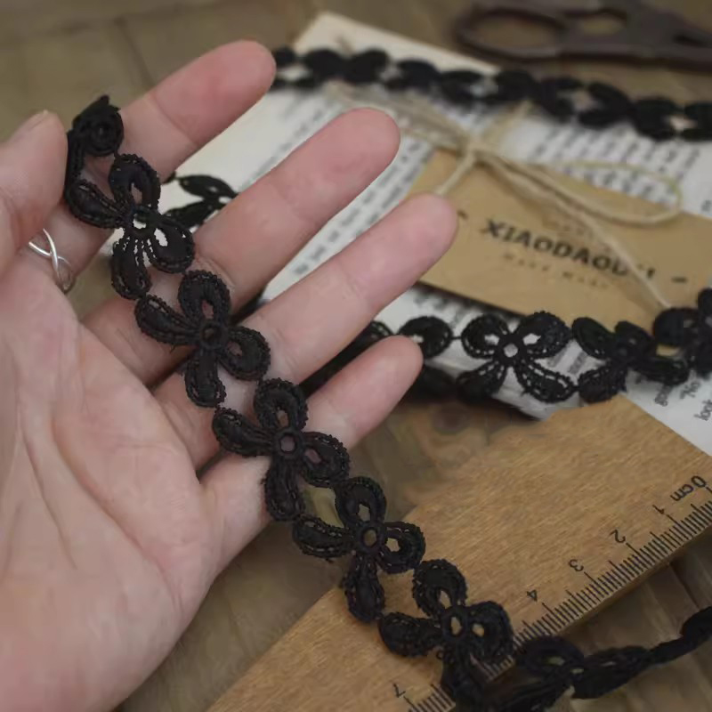 Neckline Bow Tie Lace Trim Width 1-3cm LT0358-Lace Fabric Shop