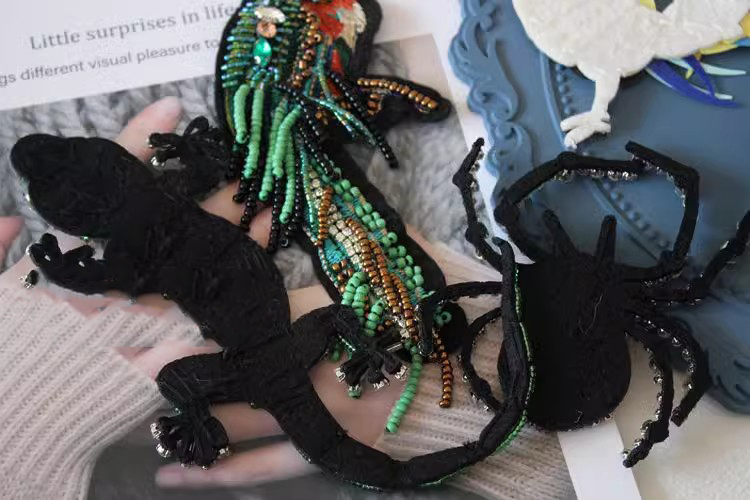 Embroidery Bead Bird Decoration Accessories EA0006