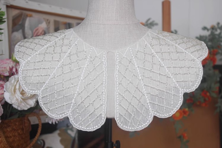 Embroidery sewing collar clothing accessories LC0015-Lace Fabric Shop