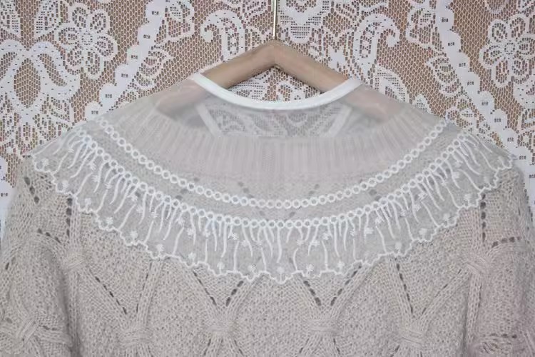 Organza Embroidery Dress Collar LC0005-Lace Fabric Shop