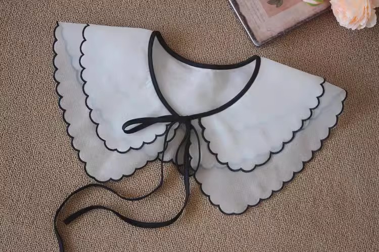 Organza Lace Collar Fabrics Decoration EF0076-Lace Fabric Shop