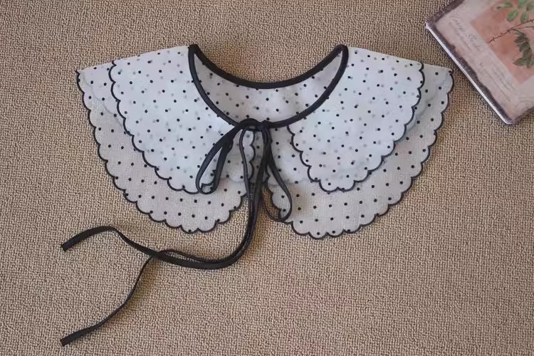 Organza Lace Collar Fabrics Decoration EF0076-Lace Fabric Shop