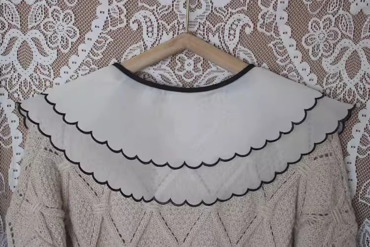Organza Lace Collar Fabrics Decoration EF0076-Lace Fabric Shop