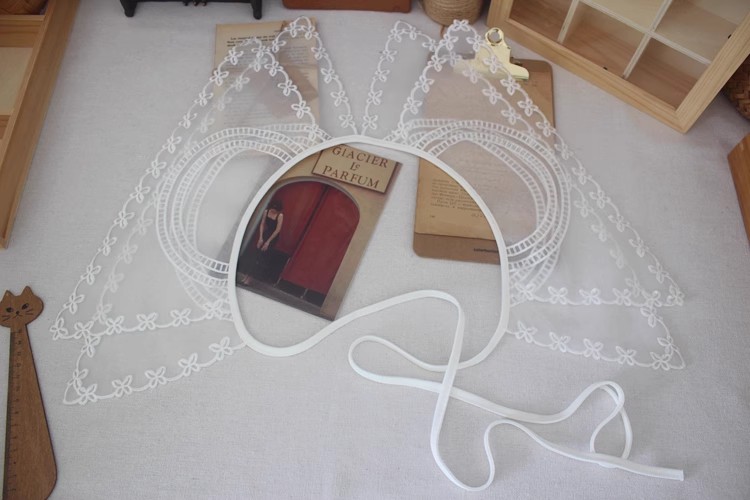 Organza Lace Embroidery Blouse Collar LC0010-Lace Fabric Shop