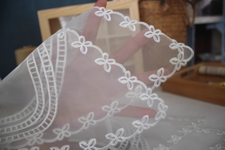 Organza Lace Embroidery Blouse Collar LC0010-Lace Fabric Shop