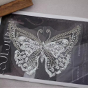 C#Sequin Butterfly 23x18 cm