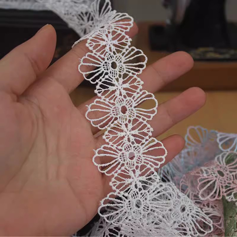 Pink Lace Trim 8 Colors 1 Yard Width 4 cm LT0467