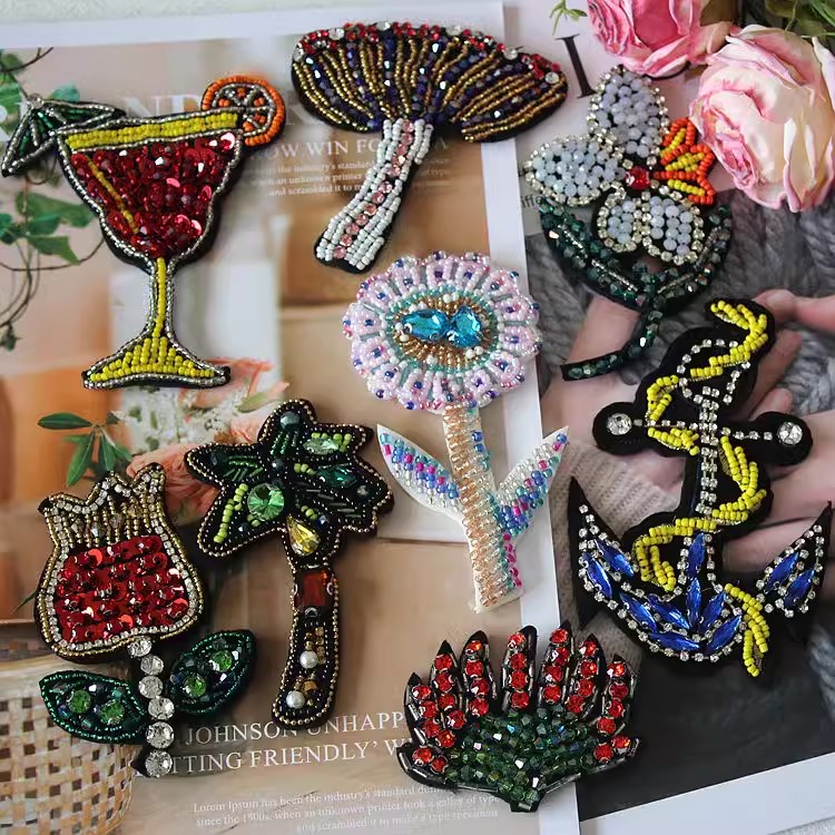 Rhinestone Cloth Brooch Accessories BA0057