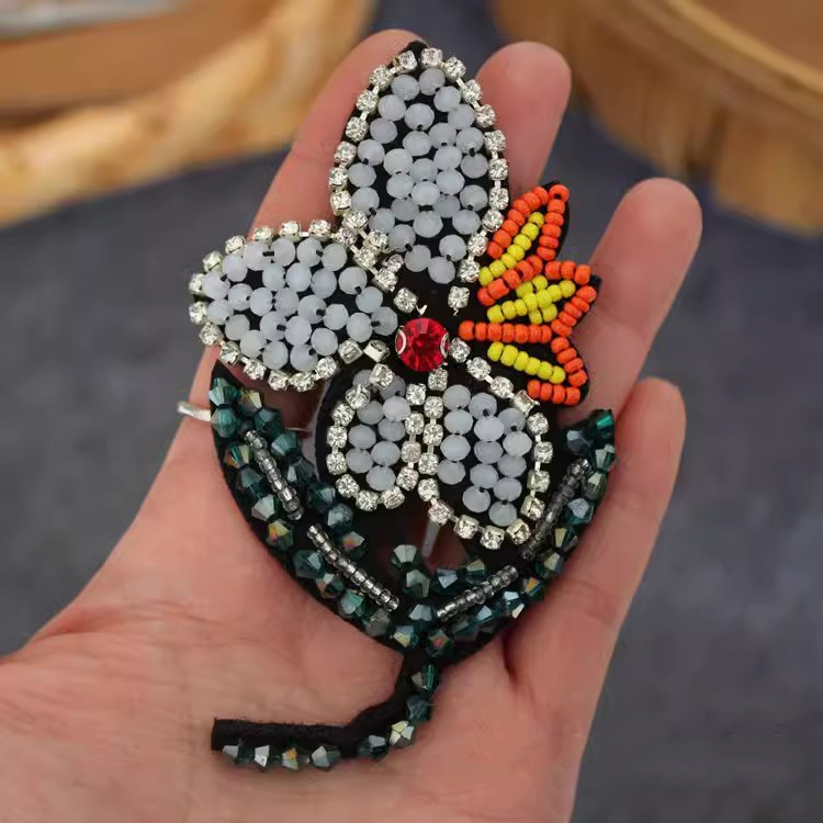 Rhinestone Cloth Brooch Accessories BA0057