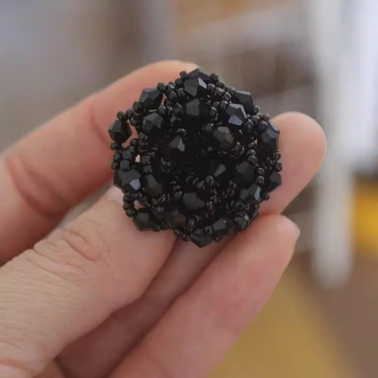 Rhinestone Cloth Buttons Decoration BU0001