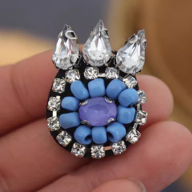 Rhinestone Cloth Patch Accessories BA0077