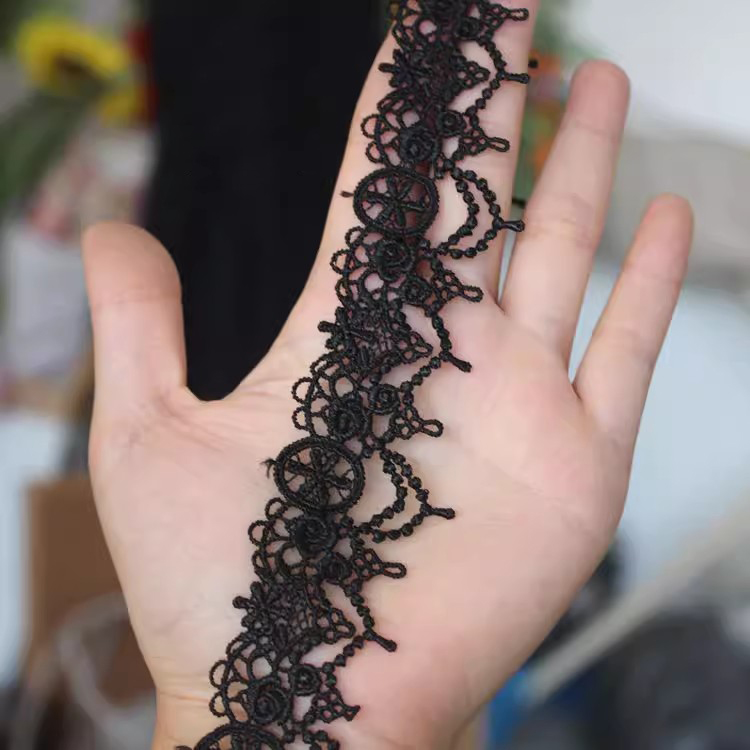 Rose Chain Hollow Lace Trim Width 2-5 cm LT0365-Lace Fabric Shop